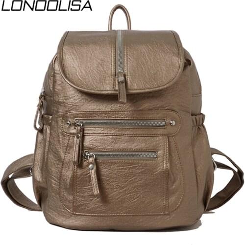 Mochila Feminina Bagpack Women Leather Backpack Designer Shoulder Bags For Women 2020 Back Pack School Bags For Teenage Girls