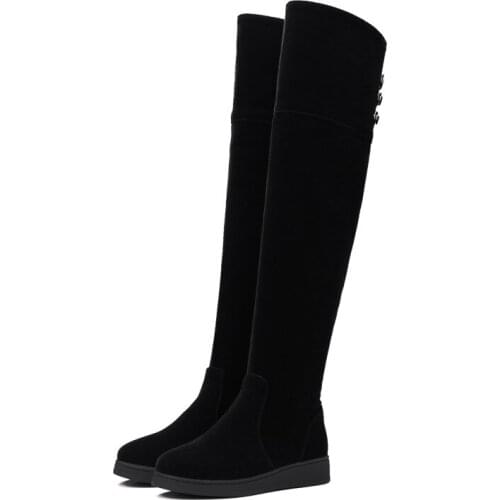 Big Size thigh high boots knee high boots over the knee boots women ladies boots shoes woman winter boots women