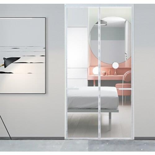 Summer Anti Mosquito Insect Fly Bug Net Fiberglass Magnetic Screen Door Proof Automatic Closing Invisible Gauze Can be Custom