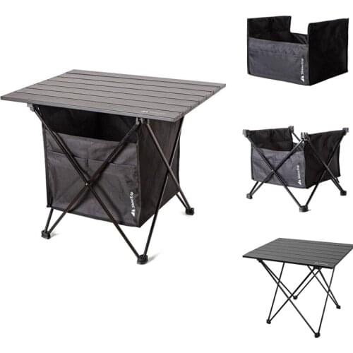 Outdoor Camping Table With Storage Bag Ultralight Folding Picnic Fishing Desk Outdoor Portable Tools Furniture Tables