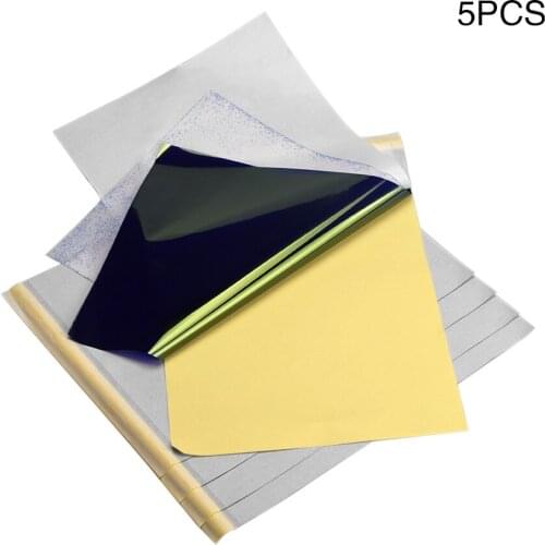 ATOMUS Thermal Stencil Tattoo Transfer Paper 4 Layer Carbon Heat Transfer Paper Tattoo Accessories 5pcs/Set