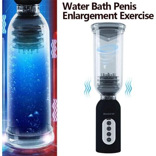 NEW Electric Penis Enlargement Pump Male Masturbator Cup Penis Extender Enhancer Vacuum Pump Trainer Tool Adult Sex Toys for Men