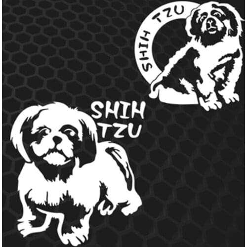 SHIH TZU Car Stickers Family Friends Pet Animal Dog Auto Window Tail Motorcycle Vinyl Decals 3M