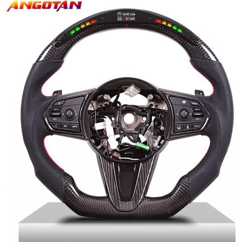 Volante Acura 100% Real Carbon Fiber LED Display Steering Wheel compatible for Acura