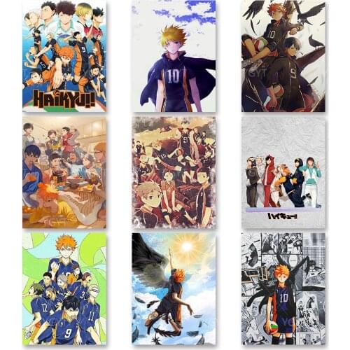 Embroidery 5D Cool Boy Haikyuu Diamond Cross Stitch Painting Fight Home Decor Full Round Drill Mosaic Picture Handmade Wall Art