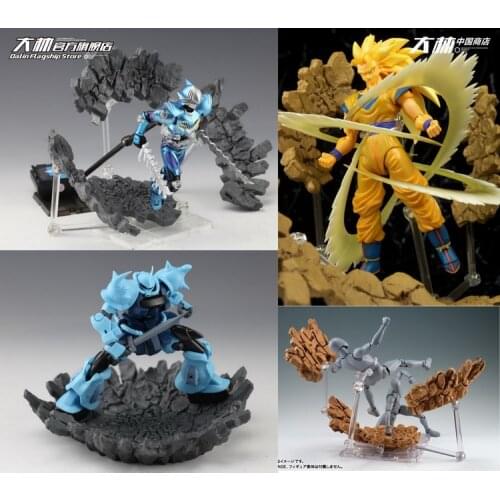 Blasting platform Burst rock Blasting effects Ground crack special effect General special effects Gundam Action Figure Toys