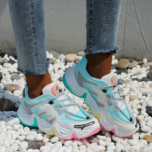 Women Shoes Outdoor Leisure Sneakers Multicolor Round Head Comfortable Running Sport Light and Comfortable Tenis Feminino Shoes