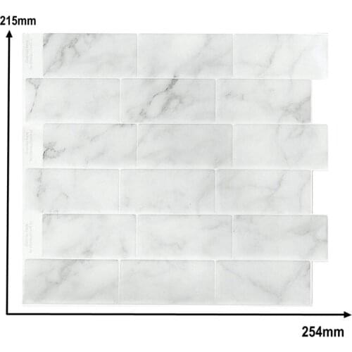 DIY decoration peel & stick instant mosaic vinyl self sticky tile for bathroom - 1 Sheet