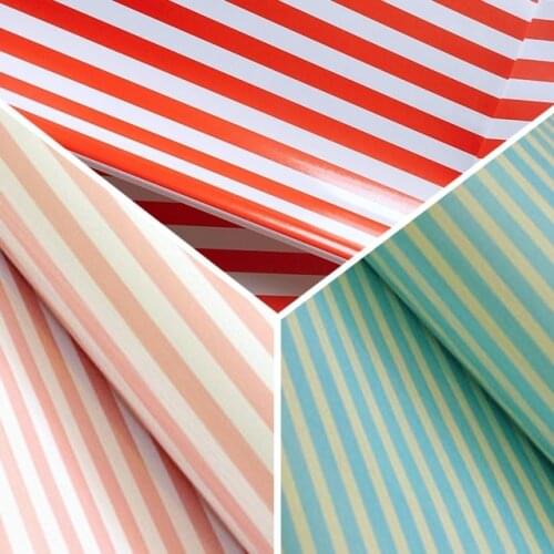 10pieces 50x70cm Waterproof Stripes Gift Wrapping Paper Wedding Party Chrismas Persents Free Shipping