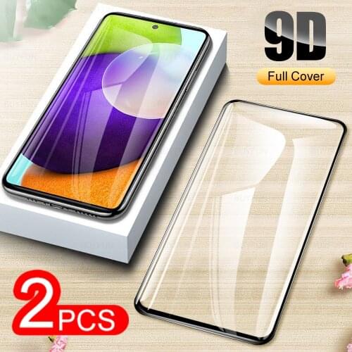 2 Pcs Full Protective Glass For Samsung Galaxy A52 A51 A50 A50s Screen Protector On A 52 5G 50 S 50s 51 M51 Tempered Glass Film
