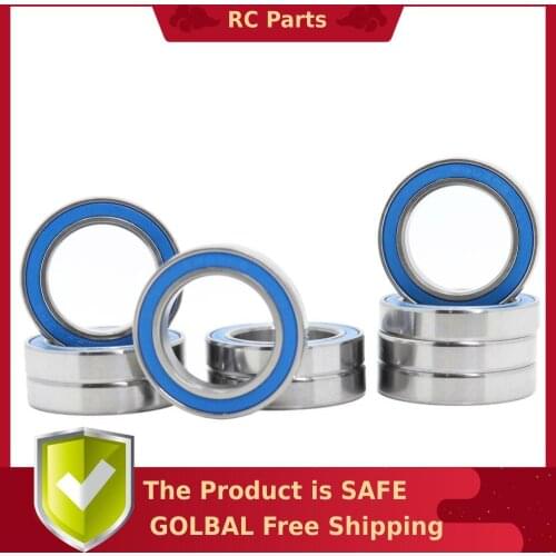 6803RS Bearing 10 PCS 17x26x5 mm ABEC-3 Hobby Electric RC Car Truck 6803 RS 2RS Ball Bearings 6803-2RS Blue Sealed