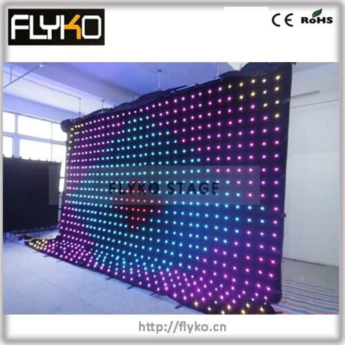 704PS LED, indoor led video curtain stage decoration backdrop
