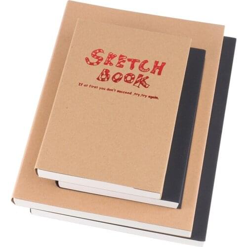 A4/A5 Sketchbook Notepad for Artist Sketch Drawing Design, 120Sheet Vintage Sketch Book Diary Drawing Notebook Gift