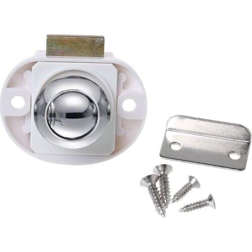 Car Push Lock RV Caravan Boat Motor Home Cabinet Drawer Latch Button Locks For Furniture Hardware Accessories