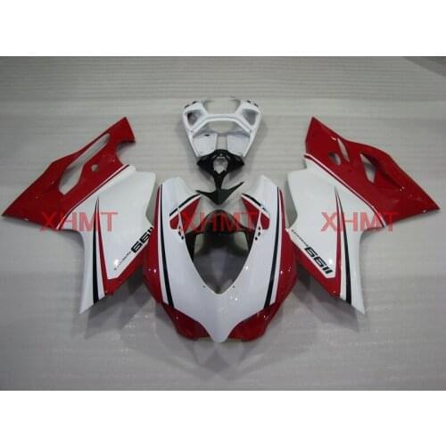 For 889 2012 - 2014 Bodywork for DUCATI 1199 13 14 Fairing 889 2012 Red White Bodywork