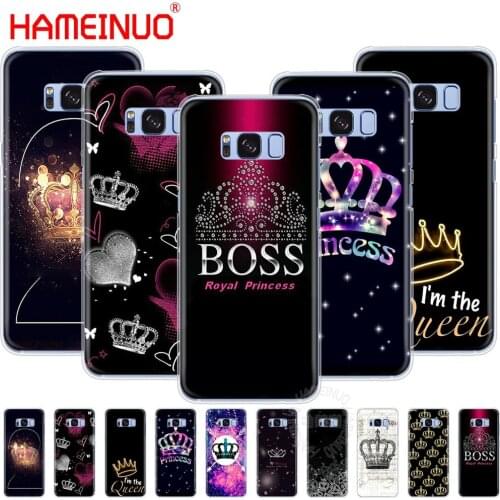 HAMEINUO Fashion Queen Crowns cell phone case cover for Samsung Galaxy S9 S7 edge PLUS S8 S6 S5 S4 S3 MINI
