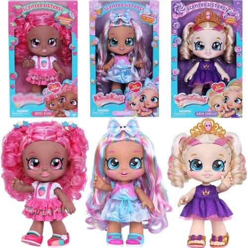 Kawaii KindiKids Scented Sisters Pre School 10-Inch Oiginal Cute Surprise Doll Anime Figure Model Toys For Girls Birthday Gift