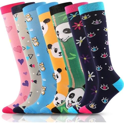 Mens And Womens Compression Stockings Anti-Fatigue And Pain Relief Knees Prevention Varicose Veins Socks Cycling Socks Sports