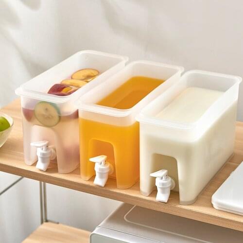 Water Jug Large Caliber Lid Cold Kettle Water Fruit Teapot Summer Household Outdoor Camping Bottle Easy To Open Without Rotation