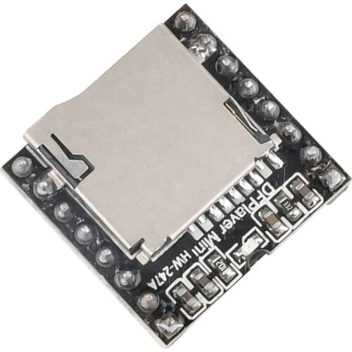 Mini-YX5200 USB MP3 Player Module Supporting TF Card Voice Speaker Board MP3 Decoder Module Audio Voice Spectrum Analyzer