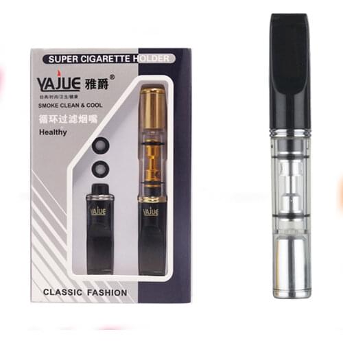 Hot sale Filter Washable Mouthpiece Smoking Pipe Regular Size Reduce Tar Heathy Smoke Tobacco Cigarette Holder Reusable Set