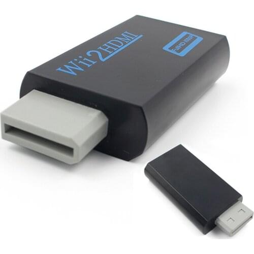 For Wii to For Wii 2 Adapter Converter 3.5mm Audio Video Output Full HD 720P 1080P HDTV Monitor