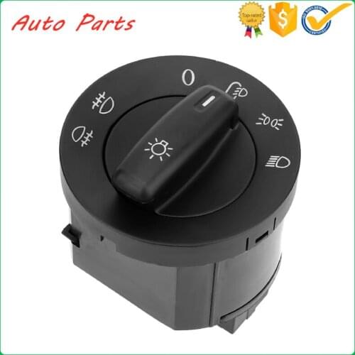 Headlight Lamp Switch 1K0941431N 1K0941431AC Chromium Black for MK5 MK6 Models 2005 2006 2007 2008 2009 2010 2011 2012 2013
