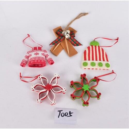 Christmas decorations creative color bread soil Christmas tree dress up ornaments Santa Claus gingerbread man childrens gifts