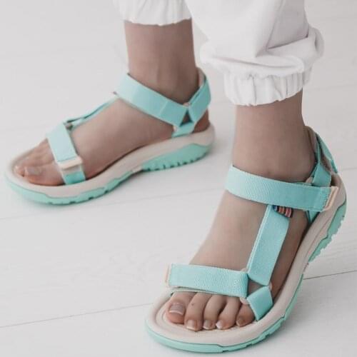 Sandals Beige Velcro Flat Sole Womens Sandals Water Green Comfortable Quality Shoes Daily