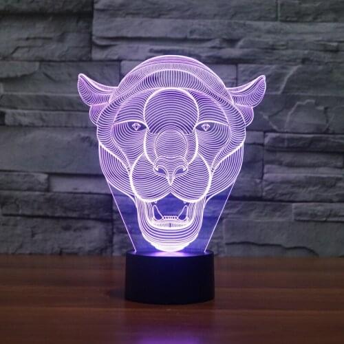 [Seven Neon]free Shipping lion Acrylic 7Colors Desk Lamp 3D Lamp Novelty Led Night Light Millennium Falcon Light