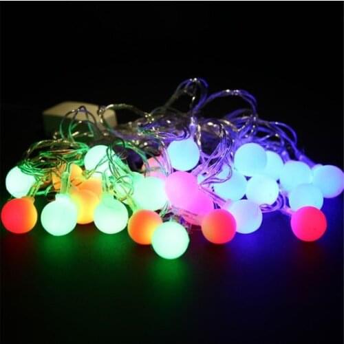 Ball christmas Pine Tree Light Colorful 5Metre 28Ampüllü christmas decorations рождественские украшения