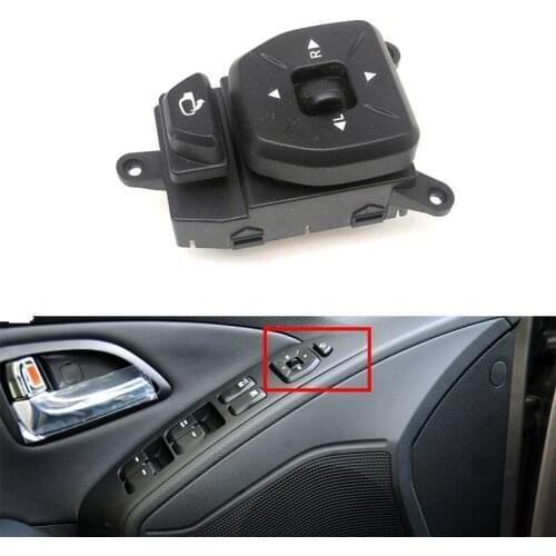 Car Rearview Mirror Folding Control Switch Adjustment Button 935732S000 For Hyundai ix35/Tucson ix 2009 2010 2011 2012 2013