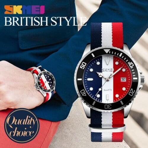 SKMEI Lovers Watches Men And Women Fashion Casual Watch Nylon Strap 30M Waterproof Multiple Quartz Wristwatches reloj hombr