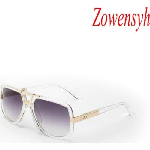 Fashion Cool Women Vintage Retro Square Large Frame Metal Sunglasses UV400 Oculos Mens Sun Glasses Brand Designer sun glasses