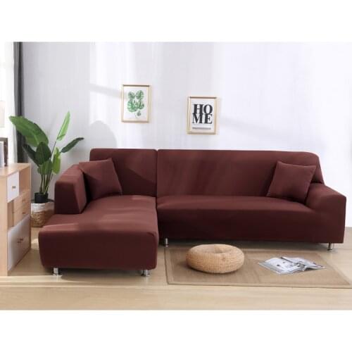 Modern Simple Solid Color Stretch All-inclusive Sofa Cover Good Elastic Couch Covers 1/2/3/4 Seater Anti-slip Slipcovers