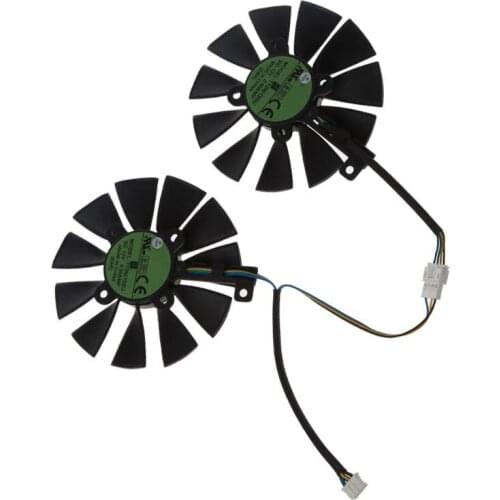 T129215SU 4Pin 88MM 12V 0.50A Cooler Fan For GTX1060 1070 Ti RX 470 570 580 Graphics Card Everflow 28mm Cooling Fans