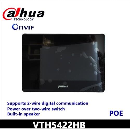 NEW Dahua Video Intercoms VTH5422HB VTH5422HW 2-wire IP Indoor Monitor 7" TFT capacitive touch screen standard PoE
