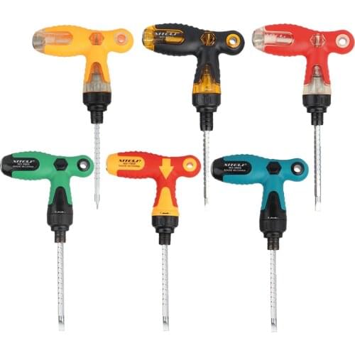 High-quality 1PCS Screwdriver T-type Anti-slip Alloy Steel Multifunctional T Handle Ratchet Screwdriver Repair Hand Tools