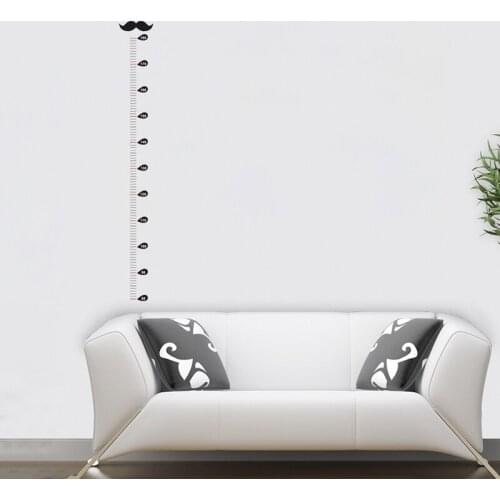 Beard Funny Height Measure Stickers 180cm Self Adhesive Growth Decal Kids Room Decor Mural Removable Carved Gauge Ruler