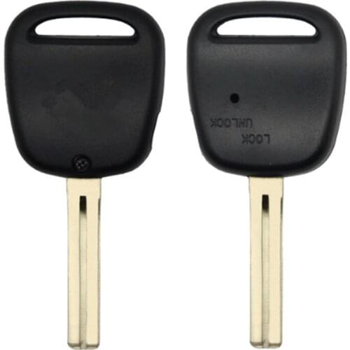DAKATU Replacement 2 Buttons Holes on side of Cover Remote Case Fob Car Key Blank Toy48 Short Blade For Toyota Key Shell