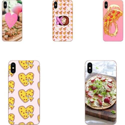 TPU Protective Cover Case Pizza On Pink Lovely For Sony Xperia Z Z1 Z2 Z3 Z4 Z5 compact Mini M2 M4 M5 T3 E3 E5 XA XA1 XZ Premium