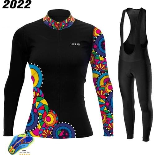 Women Cycling Jerseys 2021 Spring Long Sleeves Cycling Clothing MTB Bicycle Wear Lady Fashion Maillot Ciclismo Bike Jersey Set