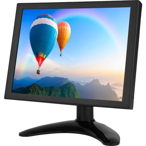 ZHIXIANDA G08 8 Inch Industrial Security LCD Monitor High-Definition Computer Monitors with AV/BNC/VGA/HDMI/USB Speakers