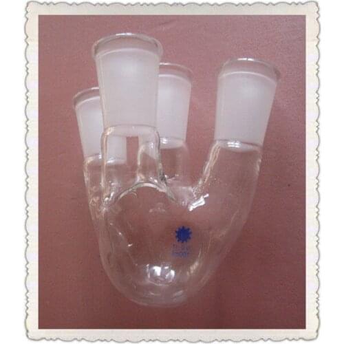 100ml,24/40,Round Bottom Glass Flask,4-neck,Boro Lab Boiling Bottle,Four necks