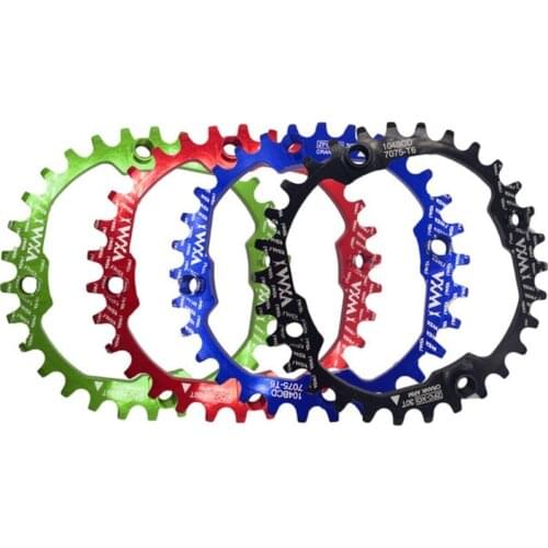 104BCD 30T Bicycle Crank Chainring Narrow Wide Ultralight MTB Bike Chainwheel Circle Crankset Plate Cycling Round Single H4GF