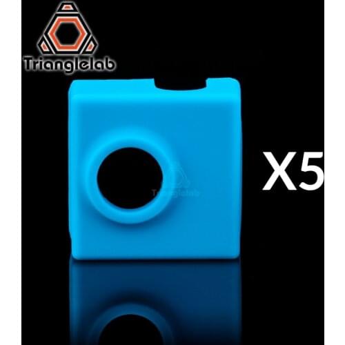 Trianglelab 5pcs high quality cartridge CR10 heater bock silicone socks socks for MK9 heated block for MK9 hotend I3 CR10 nozzle