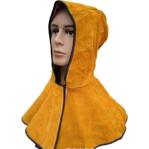 60cm Leather Welding Hood Helmet Mask Protector Cap For Welder Electric Welding Work Workplace Safety