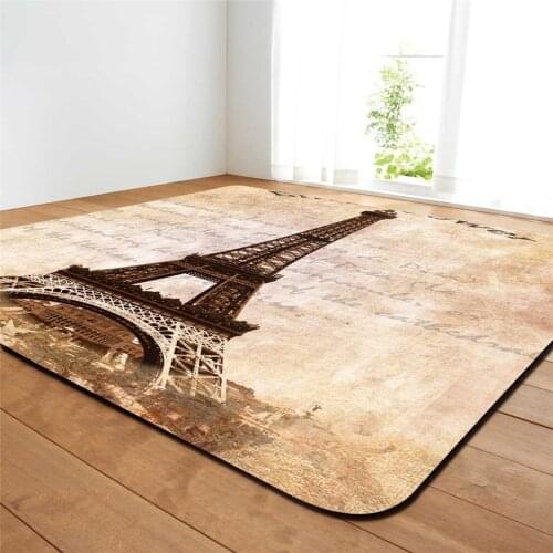 Large Vintage Carpet for Living Room London Style Europe Beautiful Carpet Soft Kitchen Non Slip 3D Mat Carpet