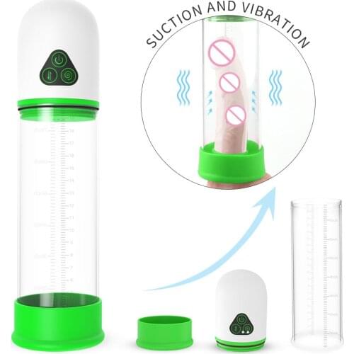 Electric Vacum Strong Vibrator Penis Pump Automatic Penis Extender Enlargement Adult Products Sex Toy For Man Pumps Sleeve Large
