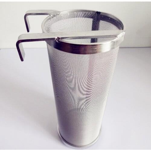 Free Shipping Stainless Beer Hopper Filter Keg Dry Hoping Home Brew 350x150mm,400 Micron Mesh Homebrew Home Brew Hop Mesh Filter